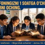 “Telefoningizni 1 soatga o`chiring. Kitobni oching” loyihasi